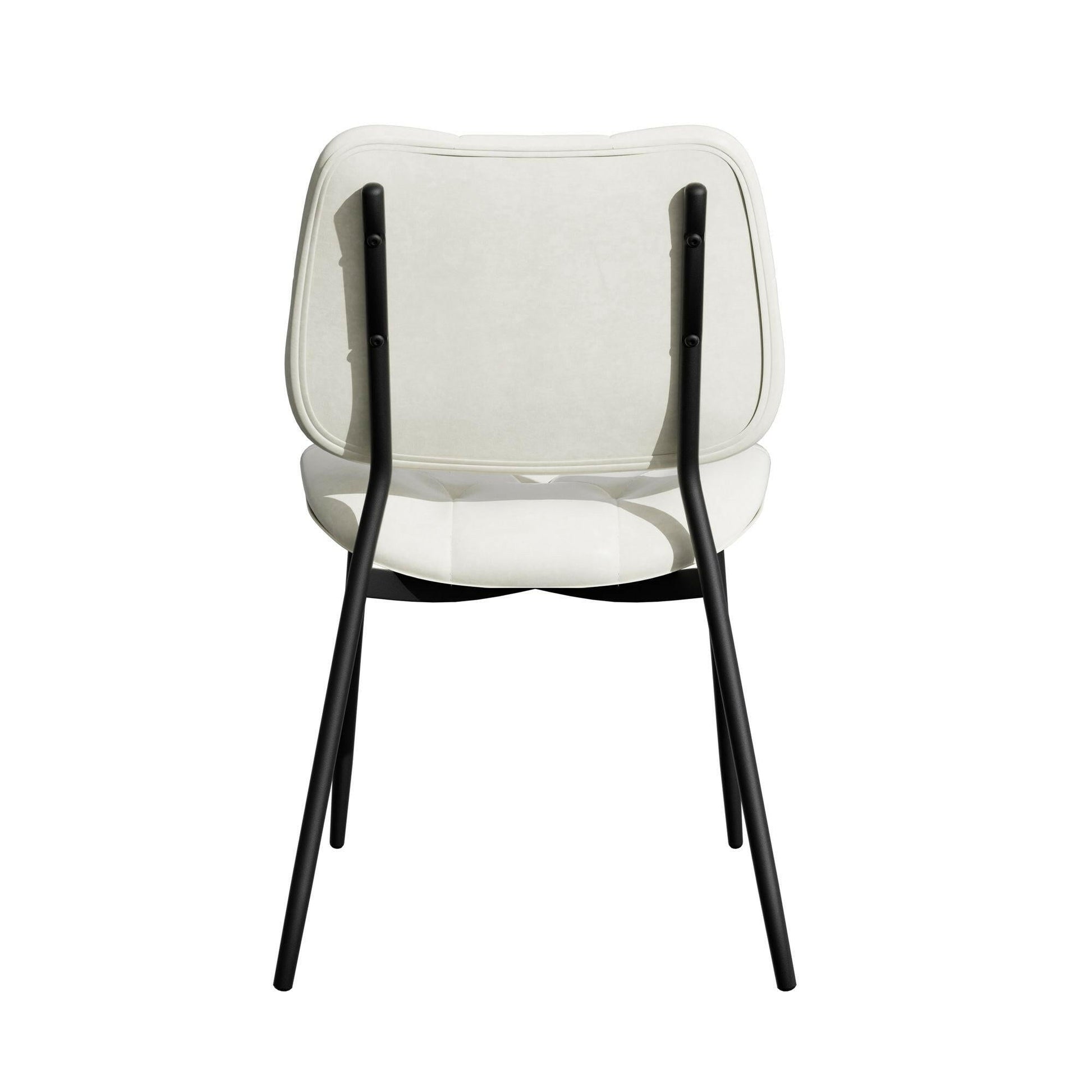 Modern Faux Leather Dining Chair - Ergonomic Design - GoTypical