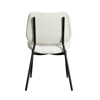 Modern Faux Leather Dining Chair - Ergonomic Design - GoTypical