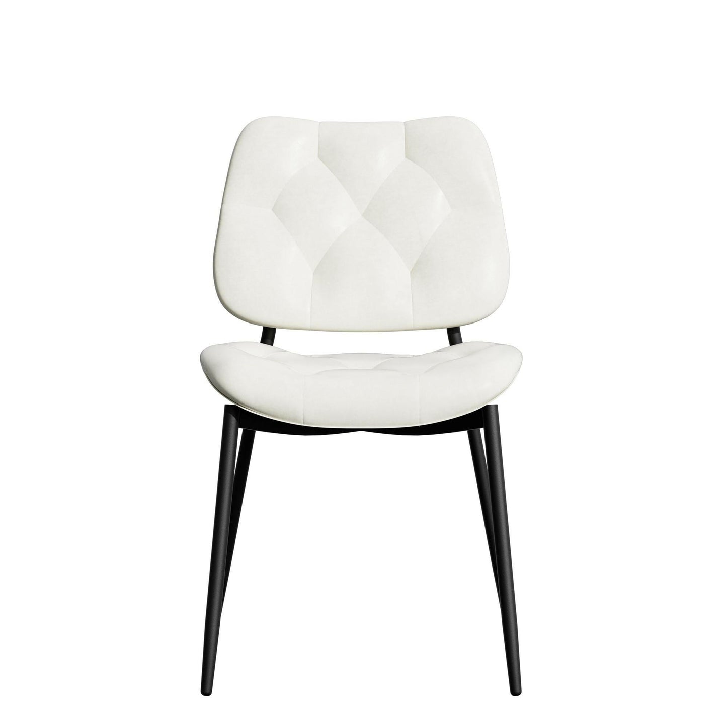 Modern Faux Leather Dining Chair - Ergonomic Design - GoTypical