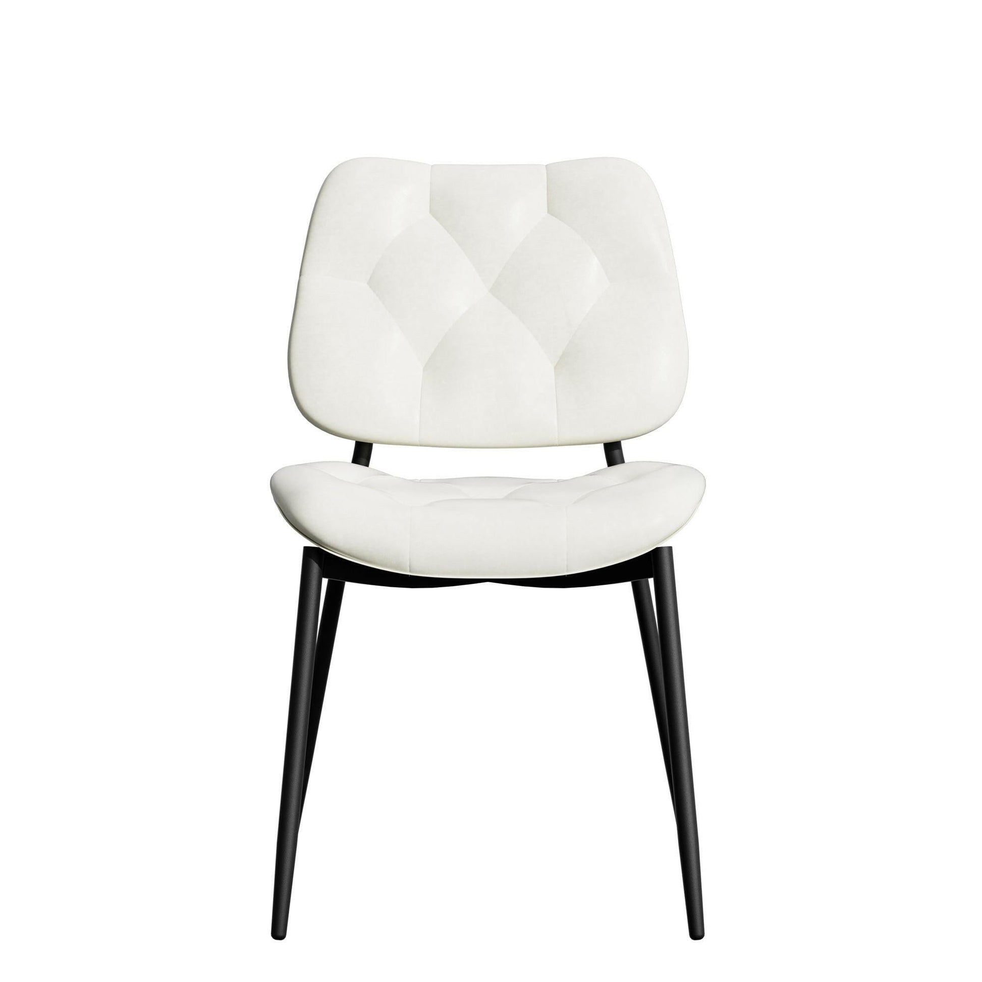 Modern Faux Leather Dining Chair - Ergonomic Design - GoTypical