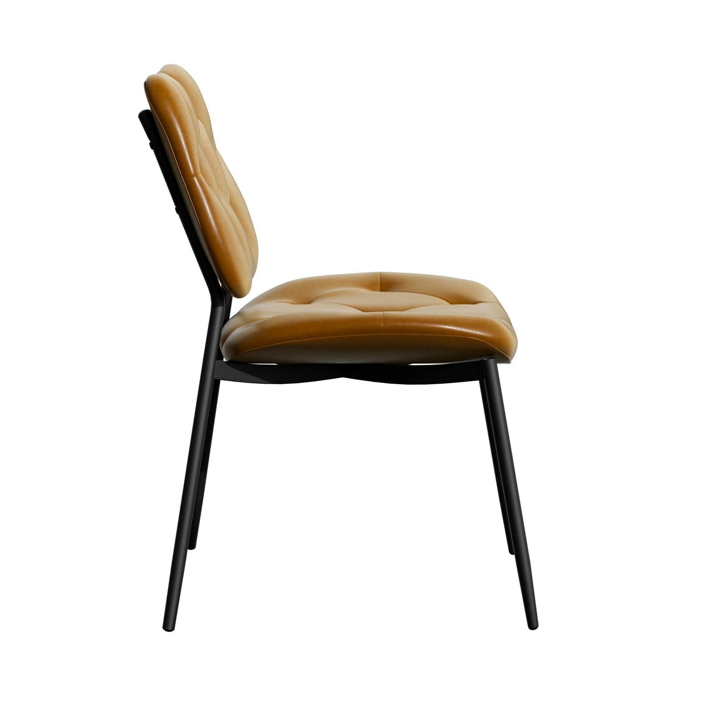 Modern Faux Leather Dining Chair - Ergonomic Design - GoTypical