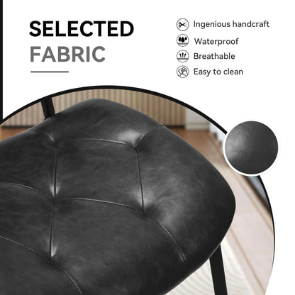 Modern Faux Leather Dining Chair - Ergonomic Design - GoTypical