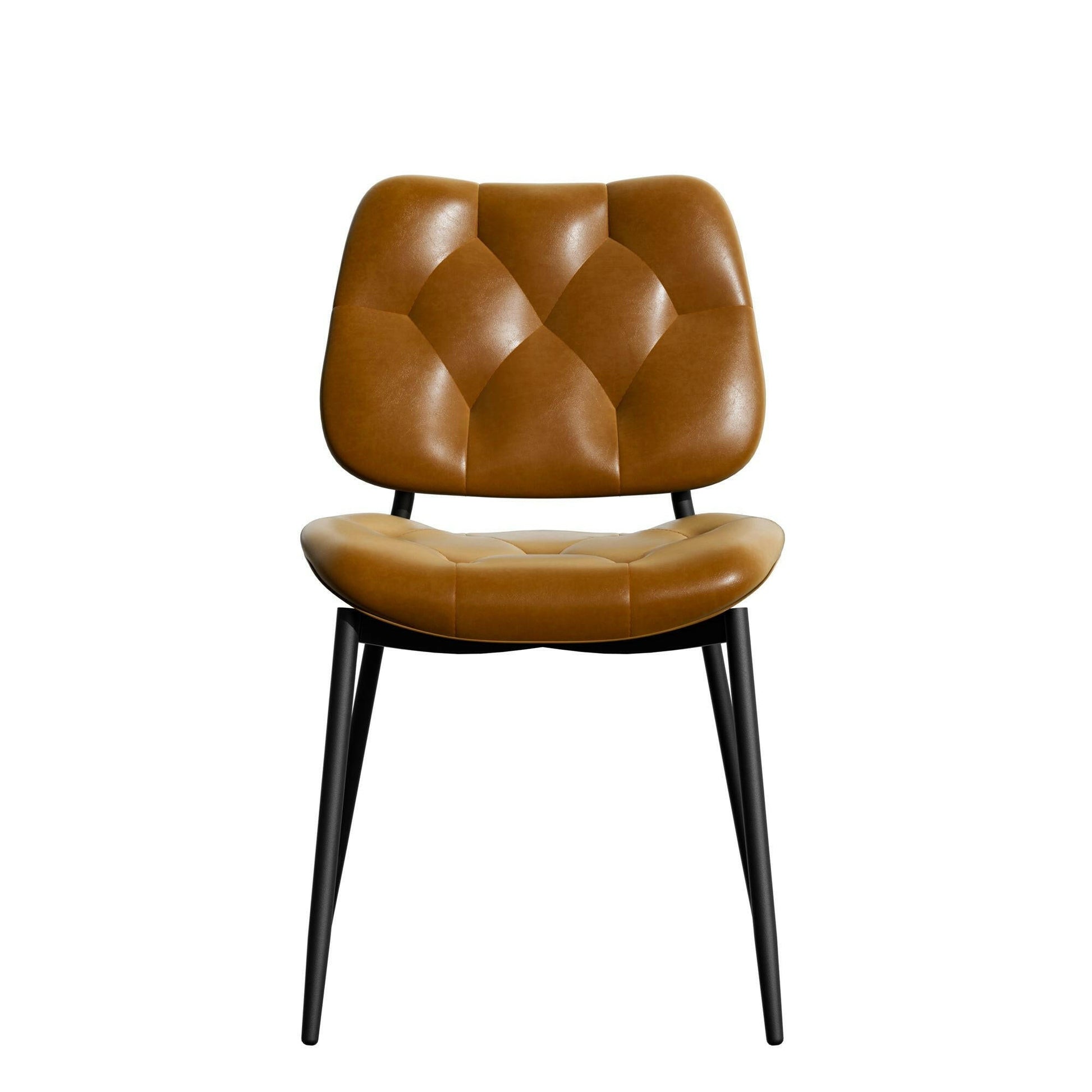 Modern Faux Leather Dining Chair - Ergonomic Design - GoTypical