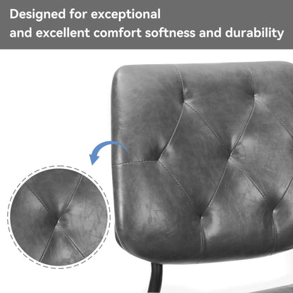 Modern Faux Leather Dining Chair - Ergonomic Design - GoTypical