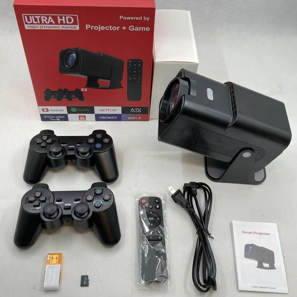 . 32GB 4K Portable Wireless Android Projector – Full HD 1080P - GoTypical