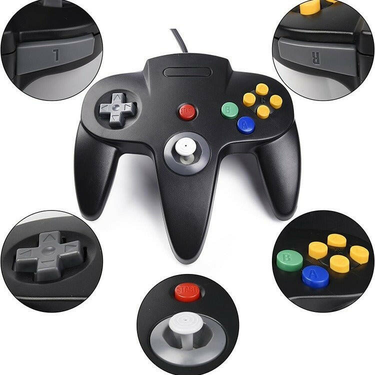 . N64 USB Wired Game Controller – ABS Retro Classic Design - GoTypical