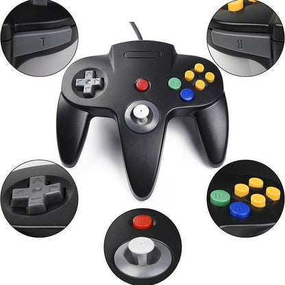 . N64 USB Wired Game Controller – ABS Retro Classic Design - GoTypical
