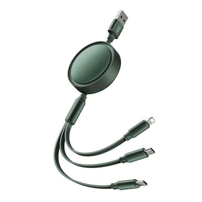 . 3-in-1 Fast Charging Data Cable – Neutral Color Extension - GoTypical