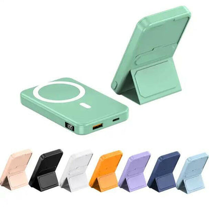 Wireless Power Bank 10000mAh – 22.5W Fast Charge Magnetic Stand Holder - GoTypical