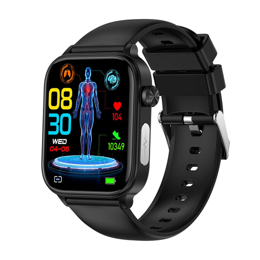New ET570 smart watch ECG electrocardiogram Bluetooth call uric acid blood lipid blood sugar micro physical examination function - GoTypical