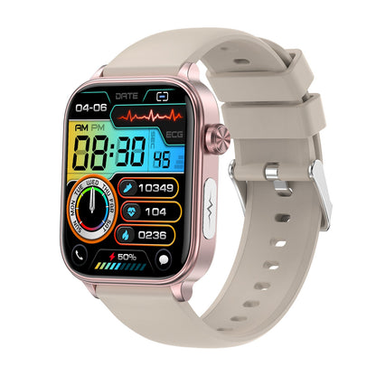 New ET570 smart watch ECG electrocardiogram Bluetooth call uric acid blood lipid blood sugar micro physical examination function - GoTypical
