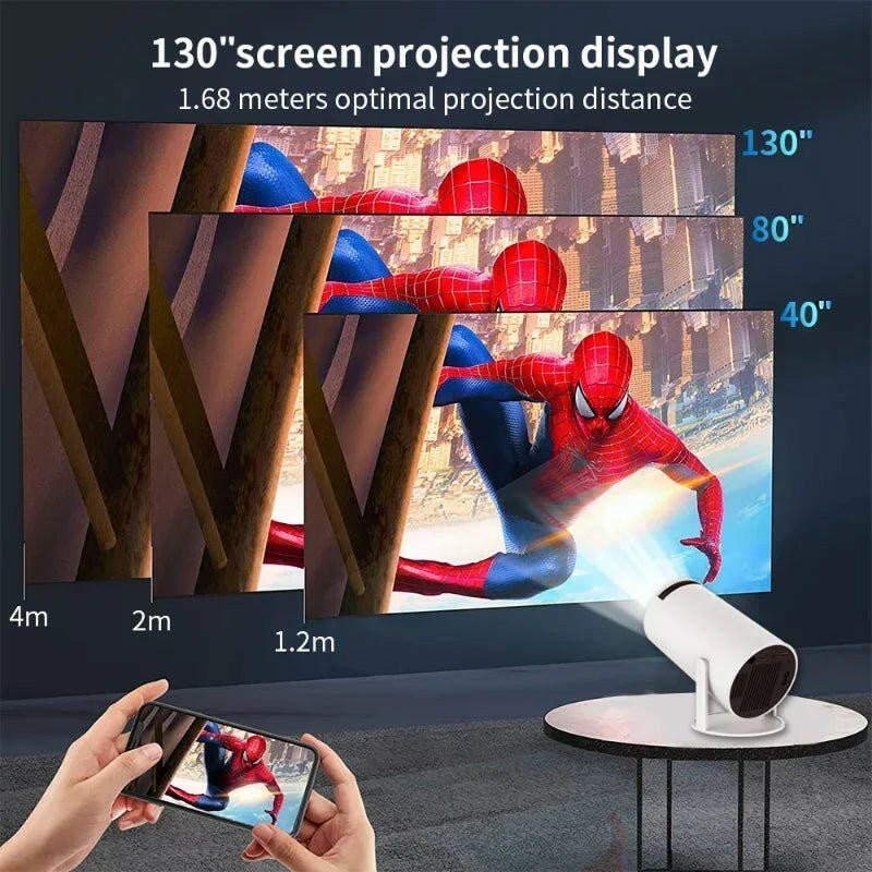 . HY300 Smart Portable Projector – Android 11, 4K Video - GoTypical