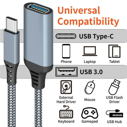 . OTG Data Cable Type-C to USB 3.0 Adapter – Universal Expansion - GoTypical
