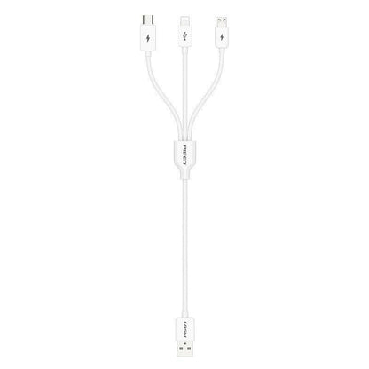 . 3-in-1 Universal Data Cable – 1.2m Fast Charging for iPhone & Type-C - GoTypical
