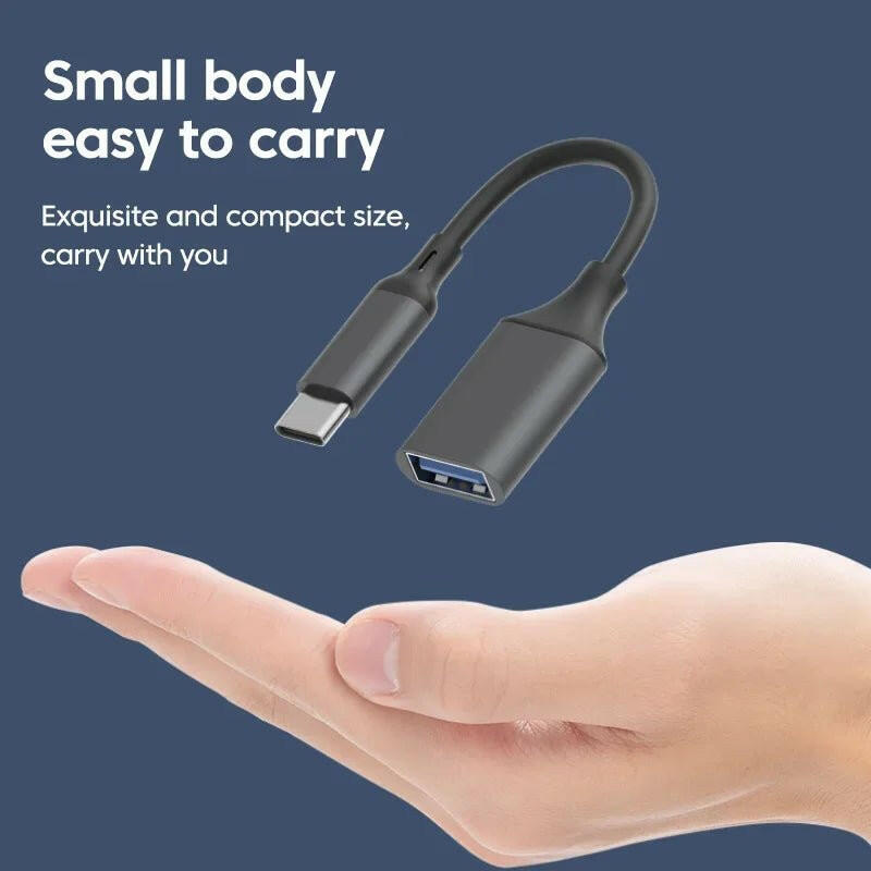 . OTG Adapter Type-C to USB 3.0 Cable – Compact Durable Converter - GoTypical