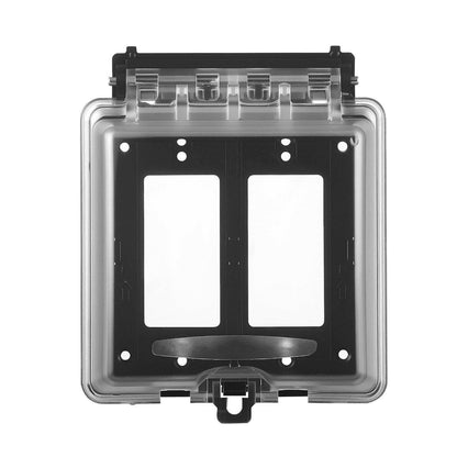 Outdoor Outlet Cover 2-Gang Lockable Weatherproof Polycarbonate – . - GoTypical
