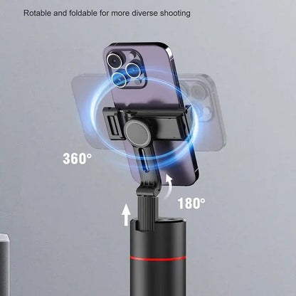 P02 Auto Face Tracking Stand 360 Rotation Phone Holder Desktop Tracking Gimbal Stabilizer Tripod for Live Vlogging Video - GoTypical