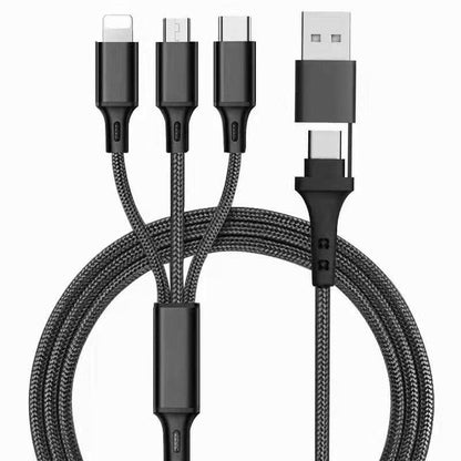 . PD Fast Charging 3-in-1 Type-C Revolving Car Data Cable 1.2m - GoTypical