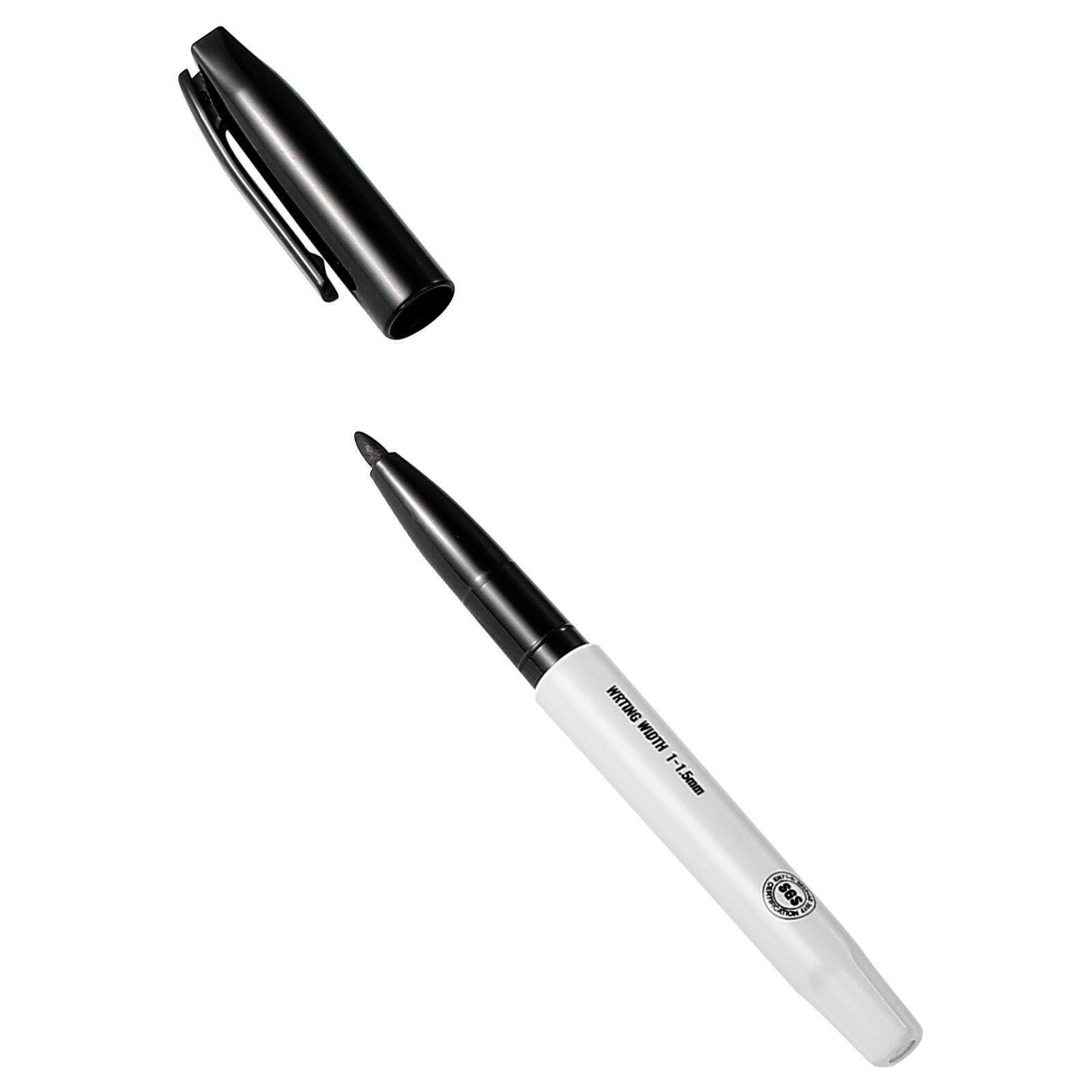 Permanent Markers – Black Fine Tip Waterproof & Fade-Resistant 36 Count - GoTypical