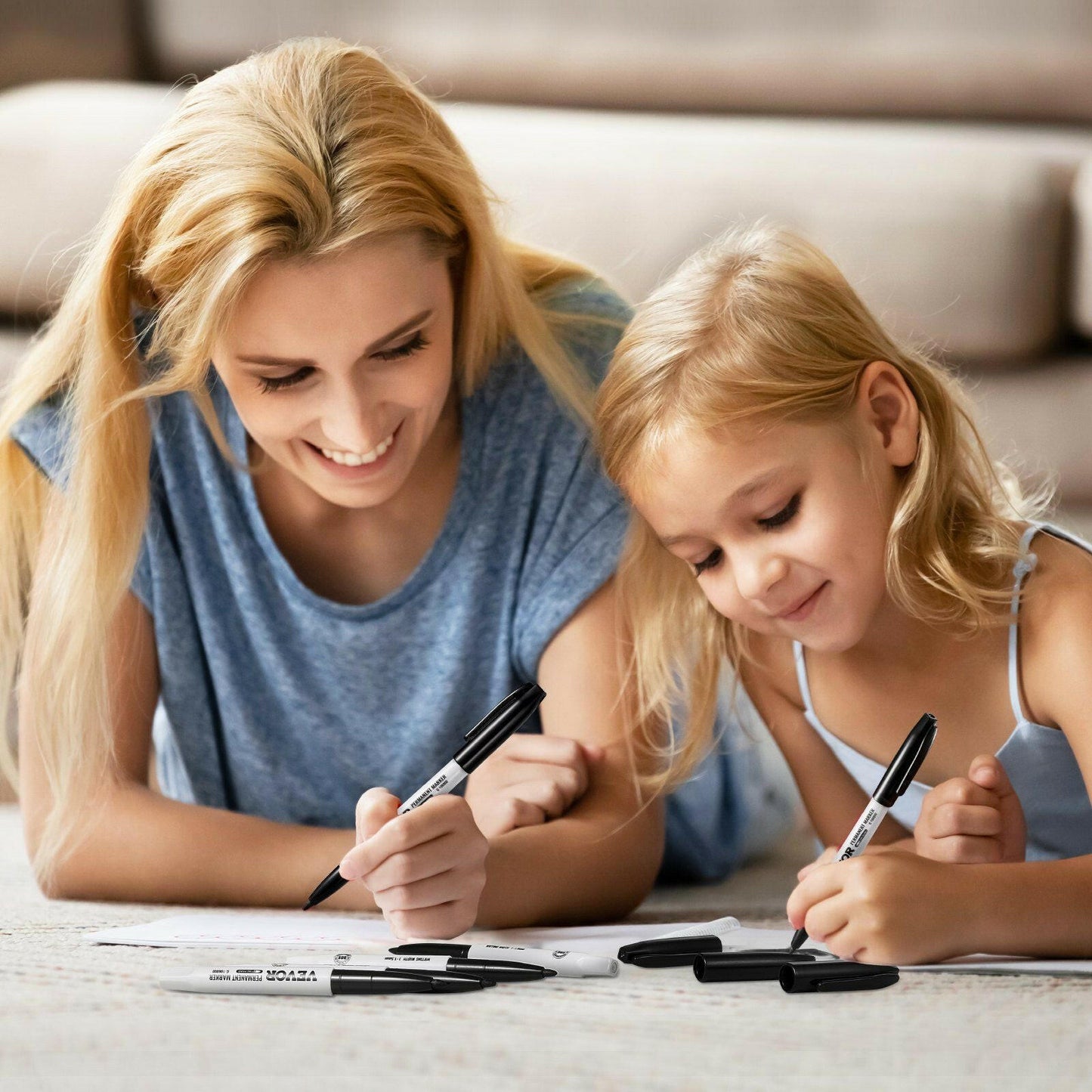 Permanent Markers – Black Fine Tip Waterproof & Fade-Resistant 36 Count - GoTypical