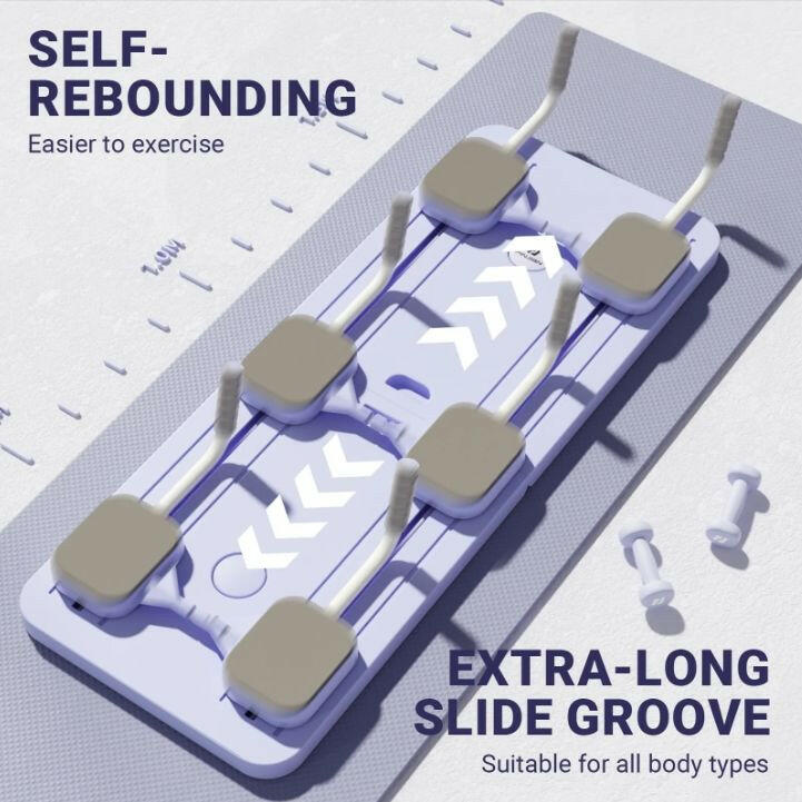 . Pilates Reformer Board – 5-in-1 Foldable Home Gym Equipment - GoTypical