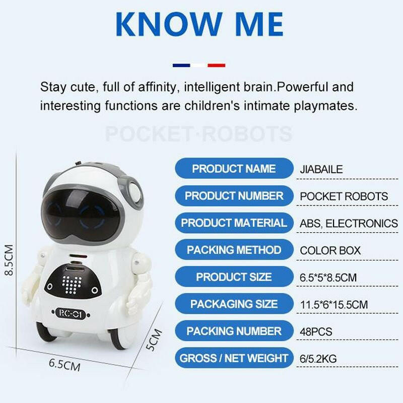 Pocket RC Robot – Interactive Voice Recognition Toy Pink - GoTypical