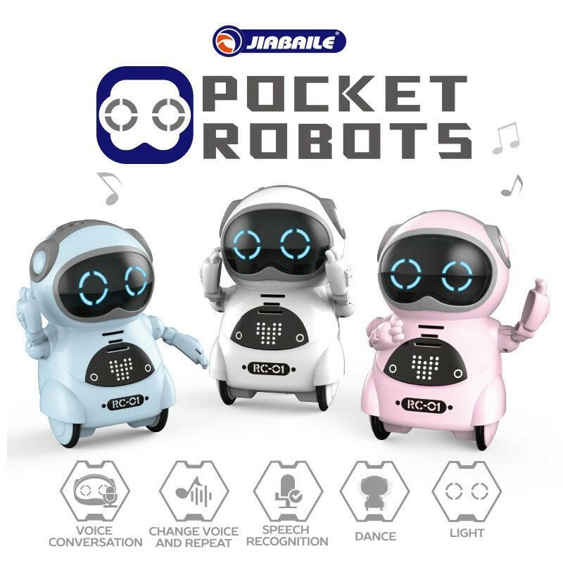 Pocket RC Robot – Interactive Voice Recognition Toy Pink - GoTypical