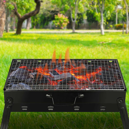 . Portable Foldable Charcoal BBQ Grill – Lightweight Stainless Steel - GoTypical