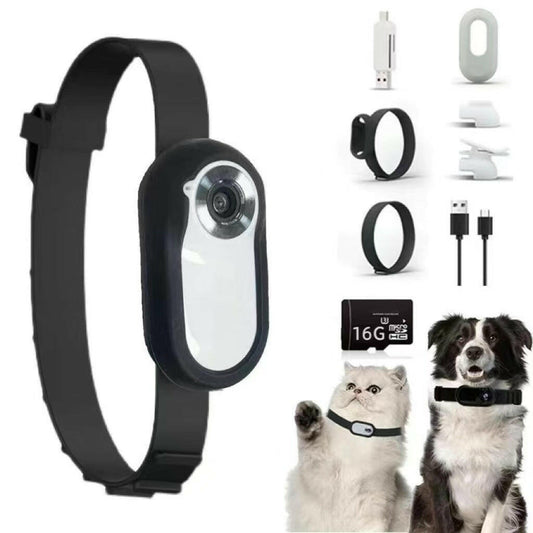 . Portable HD Camera – Magnetic Collar Clip | Black, 1080p - GoTypical