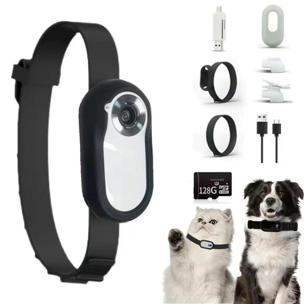 . Portable HD Camera – Magnetic Collar Clip | Black, 1080p - GoTypical