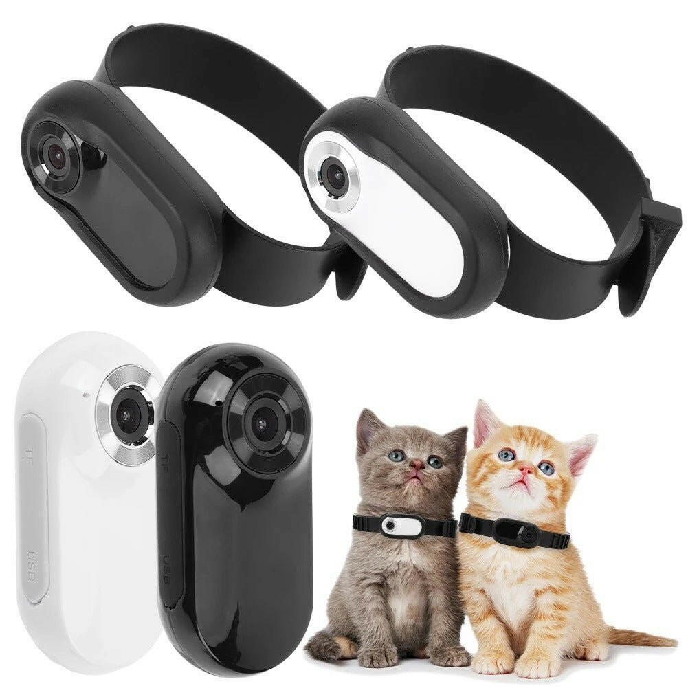 . Portable HD Camera – Magnetic Collar Clip | Black, 1080p - GoTypical