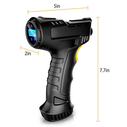 Portable Car Tire Inflator DC 12V Digital Car Air Pump Compressor Electric Air Pump with LED Light 150PSI - GoTypical