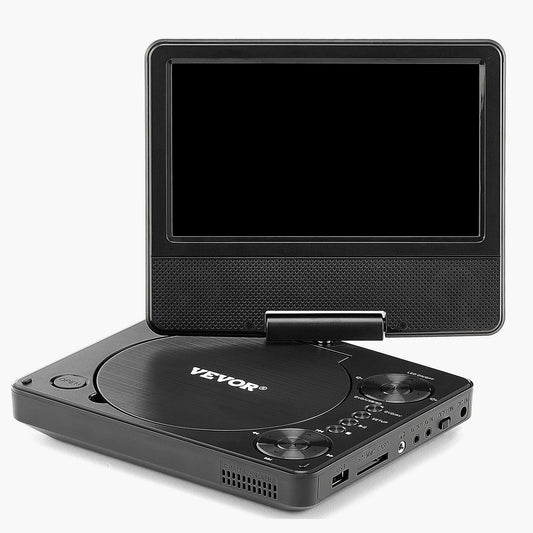 . Portable DVD Player – 7 Inch HD Swivel Screen, 4-Hour Battery - GoTypical