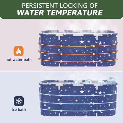 . Portable Foldable Bathtub – Thermostatic Shower Ice Bath - GoTypical