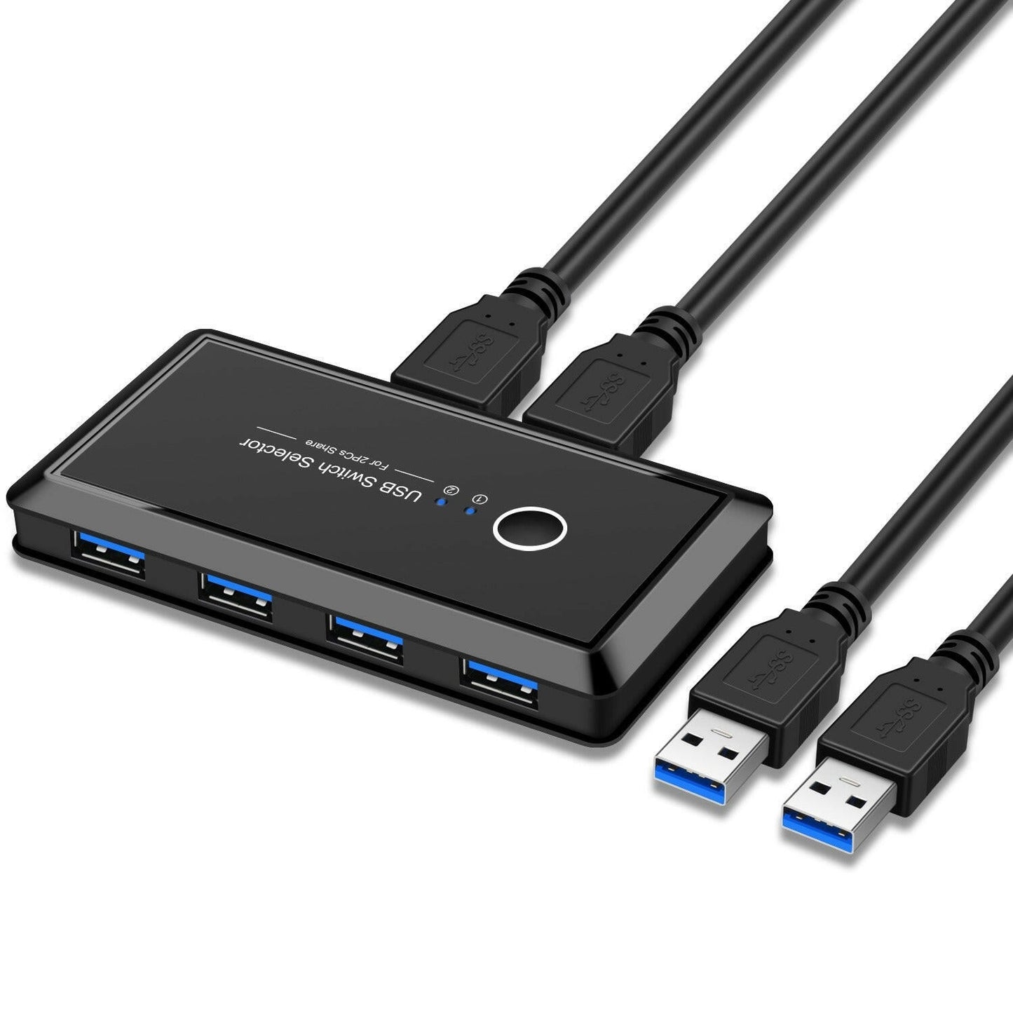 . USB 2.0 Printer Sharer – 2 In 4 Out Splitter With External Power - GoTypical