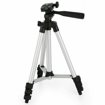 Camera Tripod Stand with Phone Holder – . Aluminum 360° Swivel - GoTypical