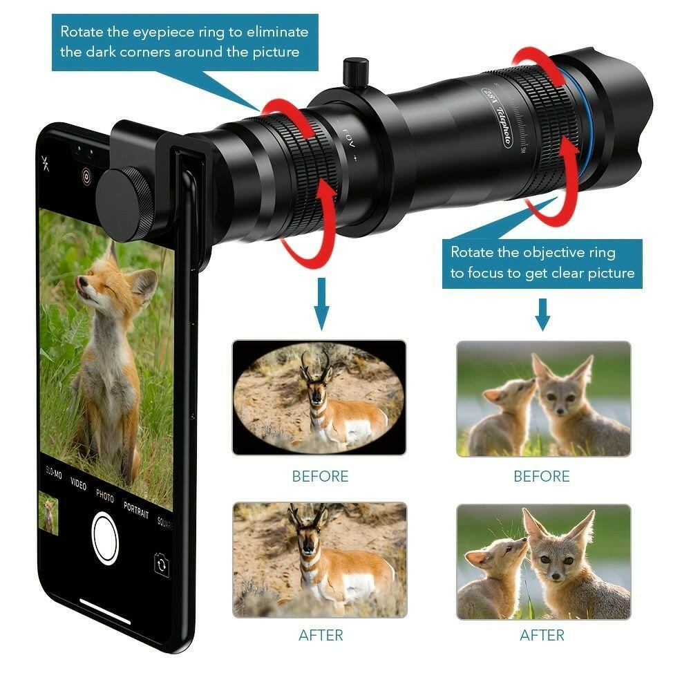 . HD 28X Telephoto Zoom Camera Lens – Professional Mobile Phone Lens - GoTypical