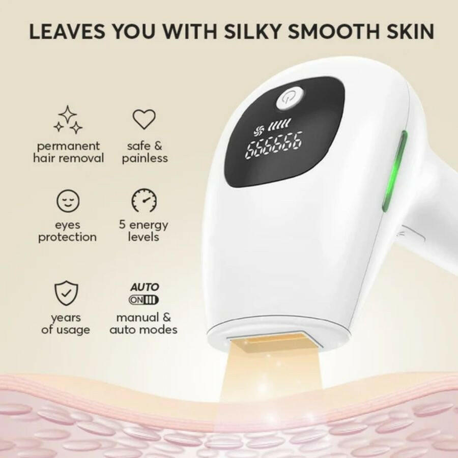 IPL Hair Removal Device – 900,000 Flashes 5 Power Levels Permanent Reduction - GoTypical