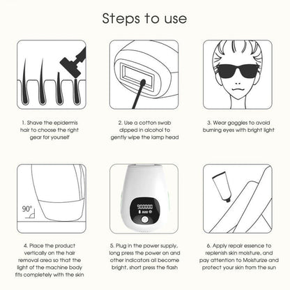 IPL Hair Removal Device – 900,000 Flashes 5 Power Levels Permanent Reduction - GoTypical