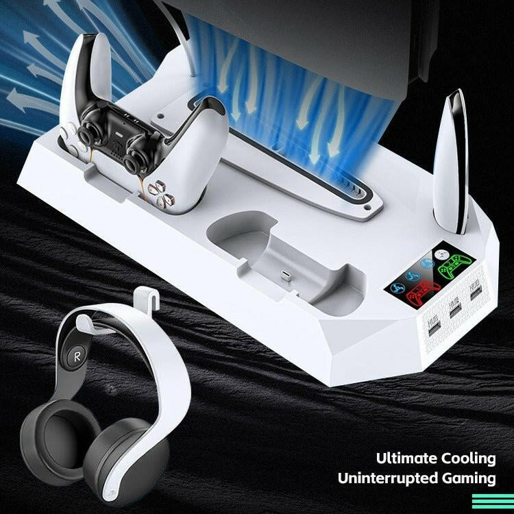 . Gaming Console Cooling Stand – Universal USB ABS Charging Base - GoTypical