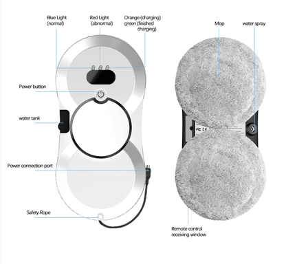 Window Cleaning Robot – Automatic with 2800Pa Suction & Smart Navigation - GoTypical
