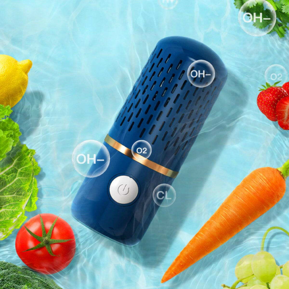 Ultrasonic Fruit And Veggie Cleaner – . PureTech | Portable Wireless IPX7 - GoTypical
