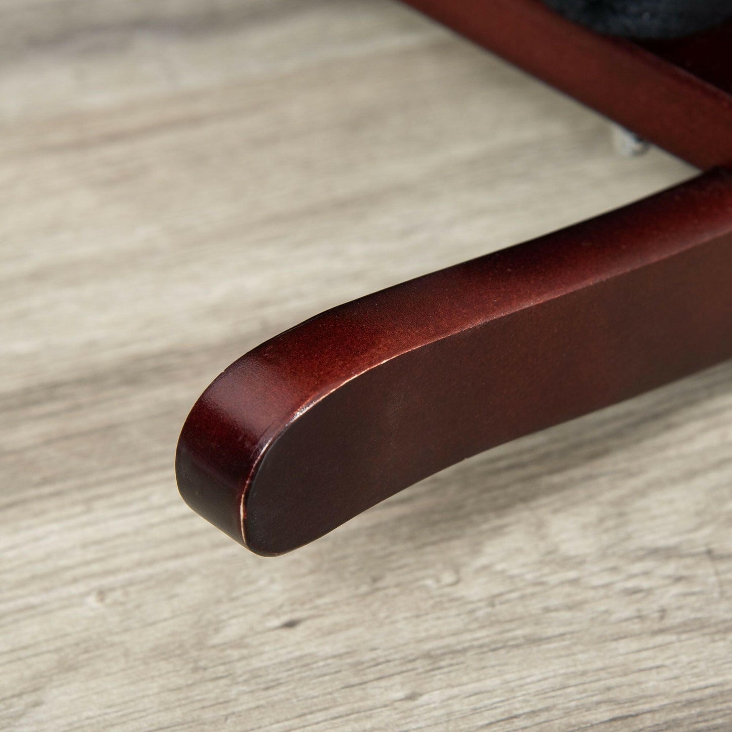 Qaba Kids Plush Ride-On Rocking Horse – Metal Frame, Dark Brown/White - GoTypical