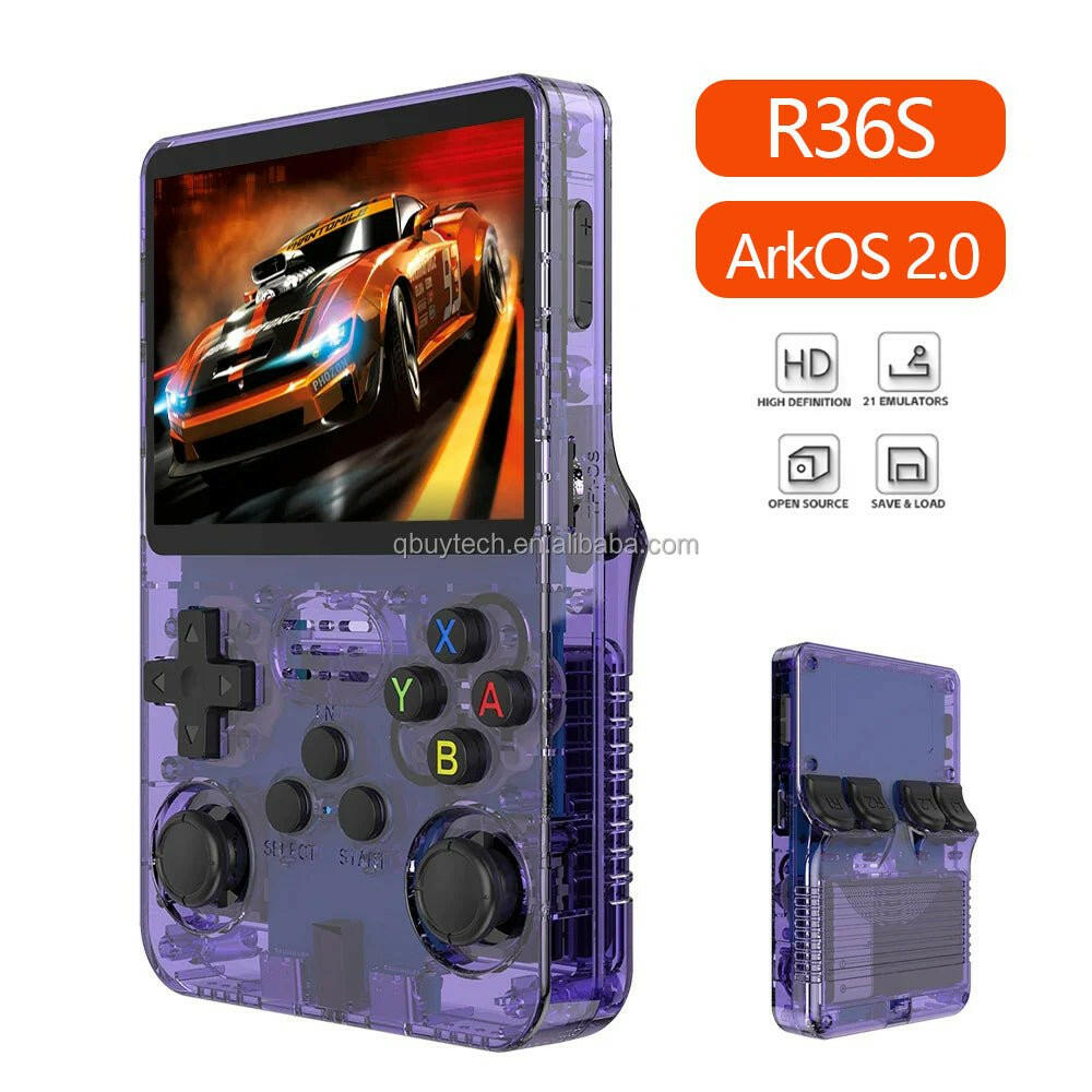 . R36S Portable Handheld Gaming Console – 64GB Retro Arcade - GoTypical