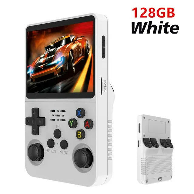 R36S Retro Handheld Gaming Console – 3.5" IPS Screen 128GB Linux Classic Games - GoTypical