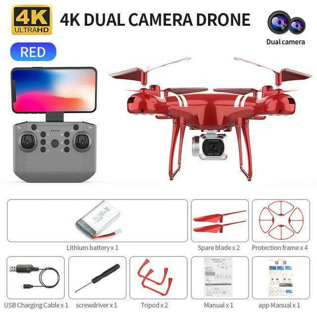 . 4K RC Drone with WiFi FPV Camera – Altitude Hold Quadcopter - GoTypical