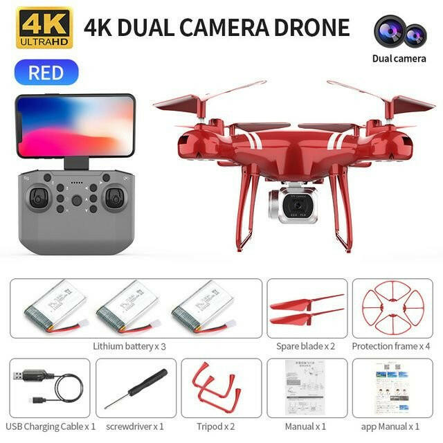 . 4K RC Drone with WiFi FPV Camera – Altitude Hold Quadcopter - GoTypical