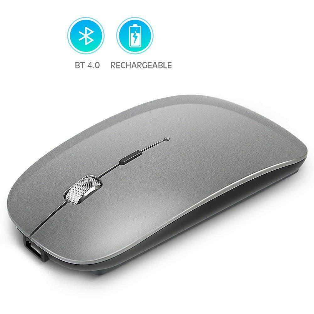 Bluetooth Wireless Mouse – . Rechargeable Metal Dual-Mode - GoTypical