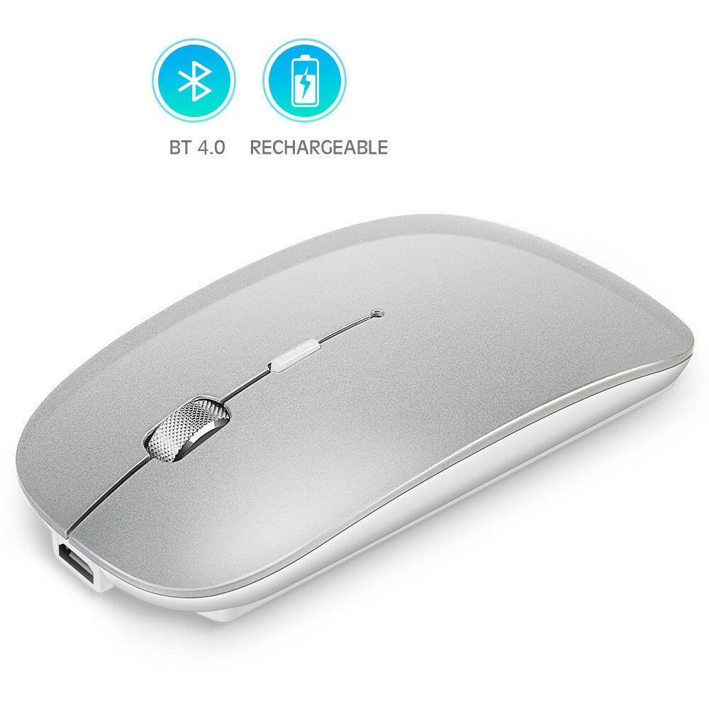 Bluetooth Wireless Mouse – . Rechargeable Metal Dual-Mode - GoTypical