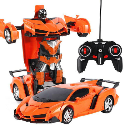 Remote Control Robot Car – 1:18 Scale 360° Rotation Stunt Toy - GoTypical